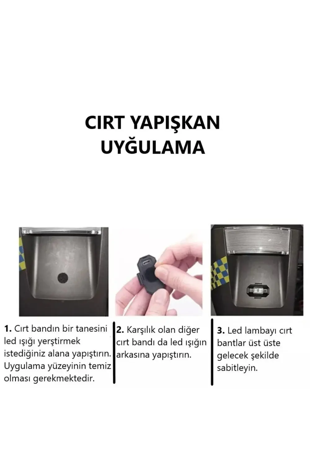 7 Renk Mini Led Şarjlı 45w Dron Scooter Bisiklet Motosiklet Araba