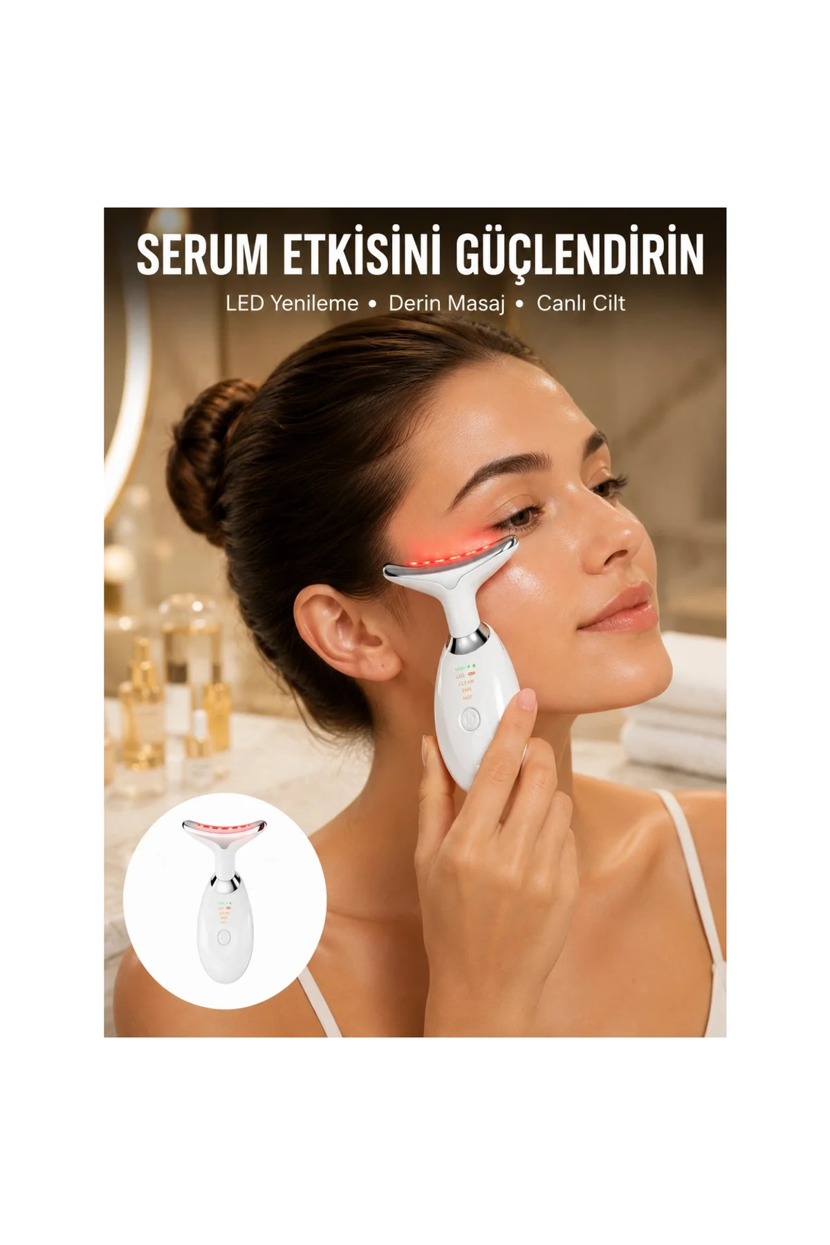 7 Renkli Led Cilt Yenileyici Masaj Ve Bakım Cihazı Yeni Nesil 7 Renkli Led Cilt Yenileyici Masaj Ve Bakım Cihazı Yeni Nesil