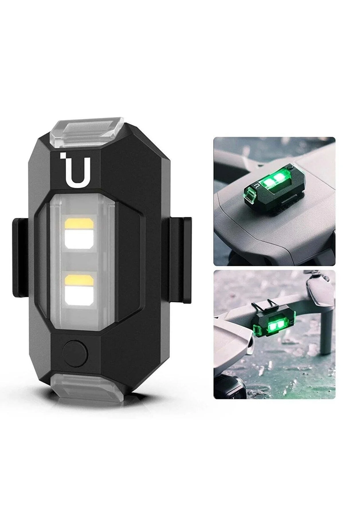 7 Renkli Rgb Led Bisiklet Motosiklet Uyarı Kaza Önleyici Mini Pilli Sinyal Led Drone Led-Led