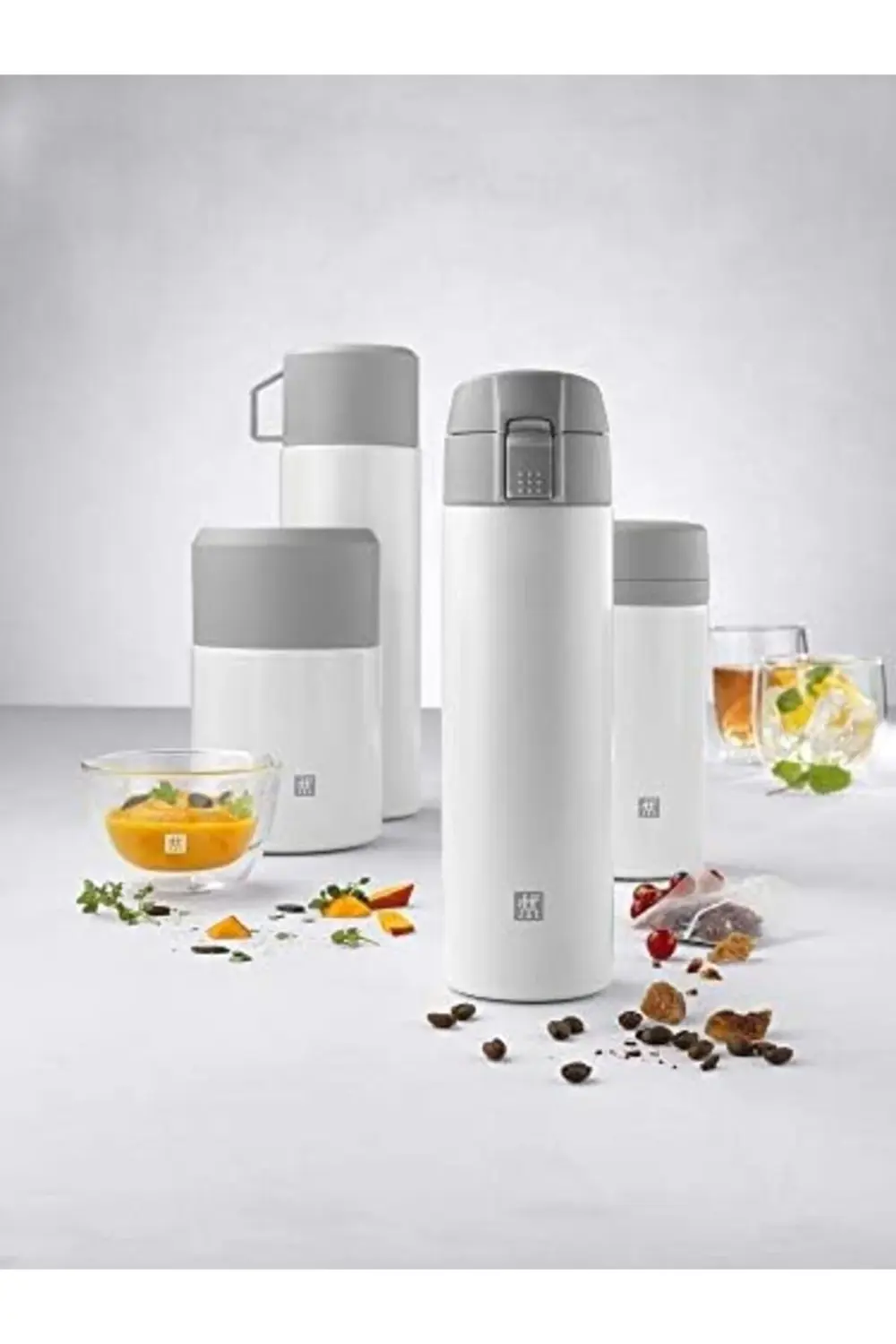 7 Saat 12 Saat Soğuk Tutar, Paslanmaz Çelik, Beyaz-Gri, 450 ml 11