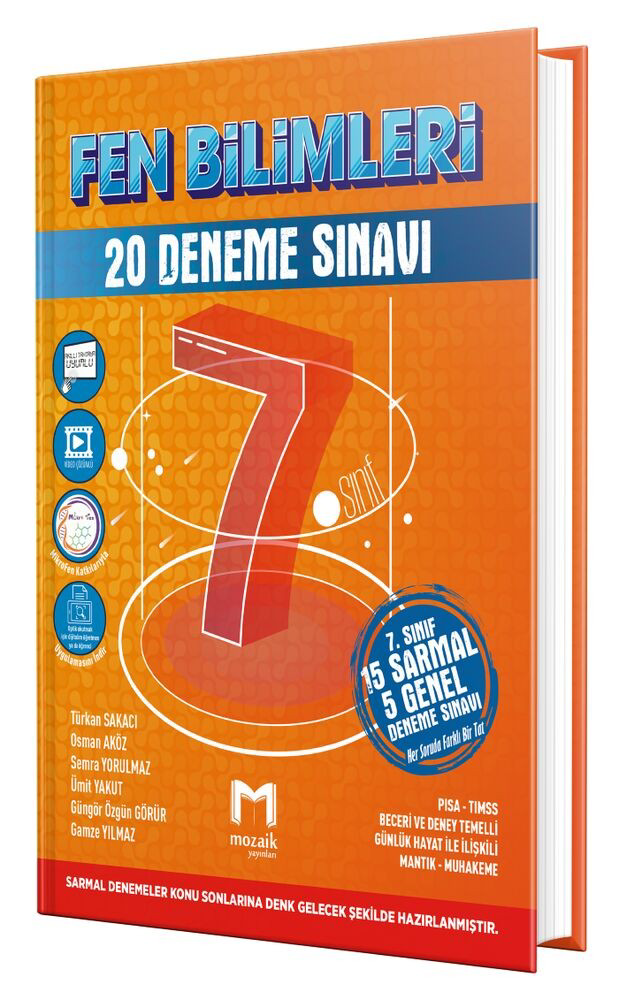Mozaik Yayınları 7. Sınıf Fen Bilimleri 20 Li Deneme 