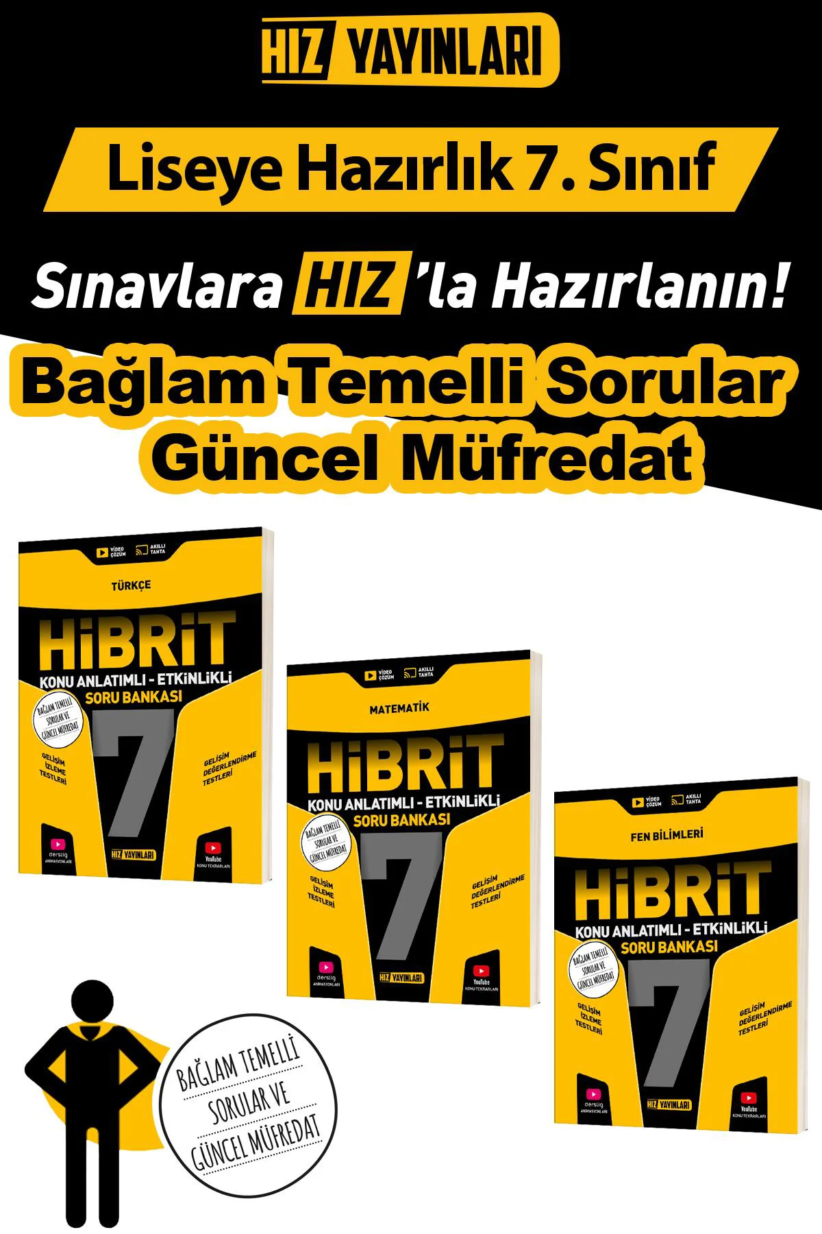 7. Sınıf Hibrit Türkçe Matematik Fen Bilimleri Seti 2027 Model