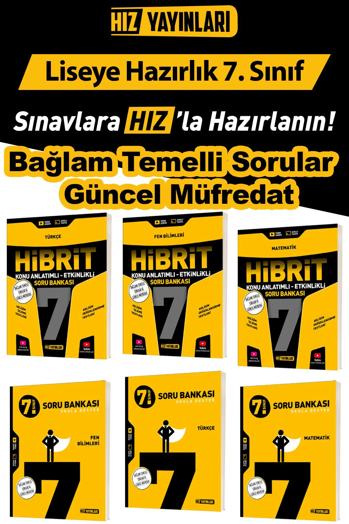 7. Sınıf Türkçe Matematik Fen Bilimleri Soru Bankası ve Hibrit Seti 2027 Model 7. Sınıf Türkçe Matematik Fen Bilimleri Soru Bankası ve Hibrit Seti 2027 Model