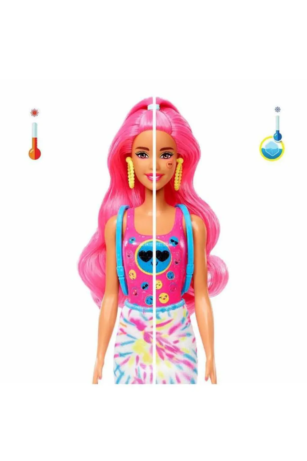 7 Sürprizli Barbie Renk Gösterimi Bebeği: Neon Batik Serisi HCC67