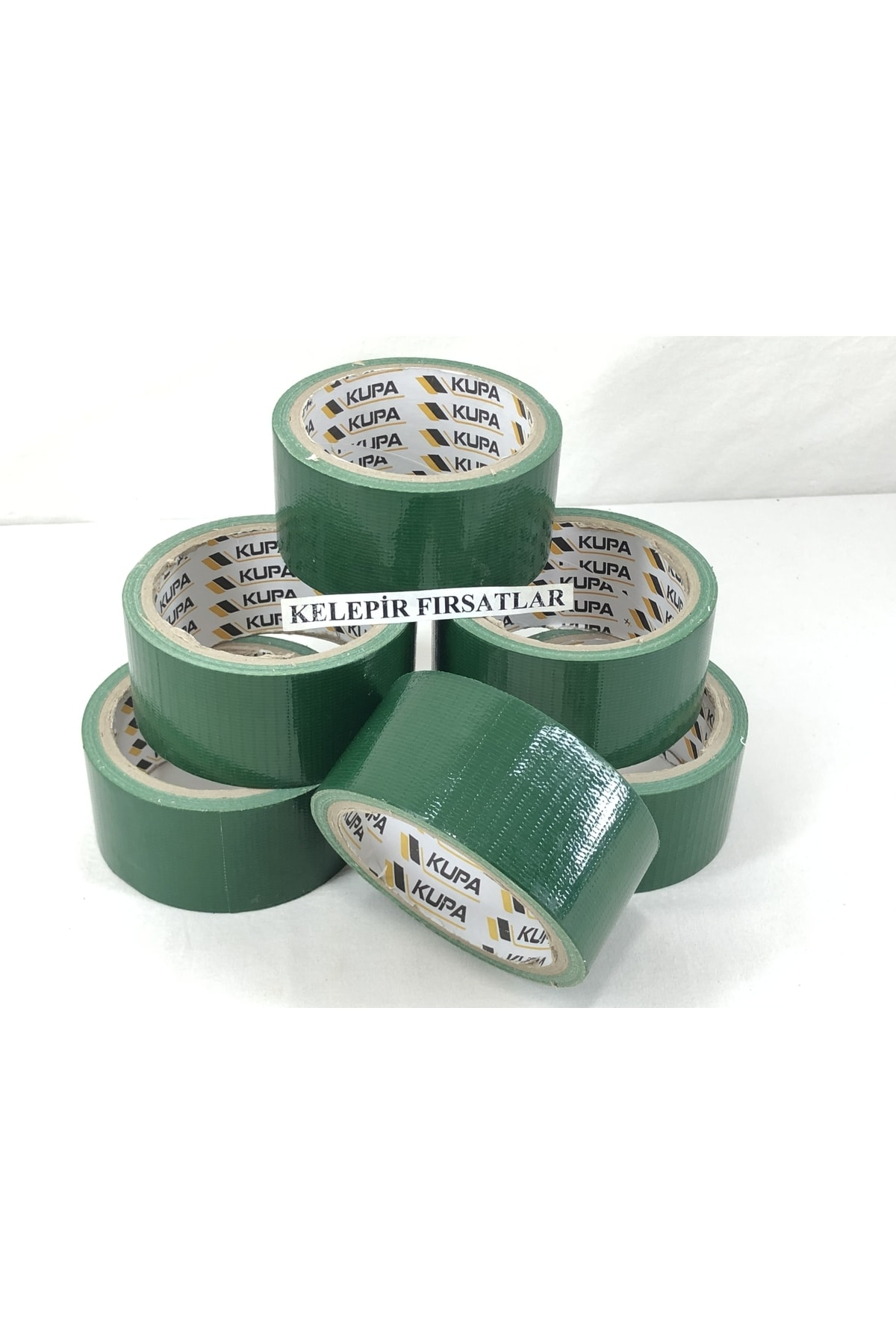 7 Tane Türk Malı 10 Metre Yeşil Renkli Tamir Bandı 48mm Genişlik 