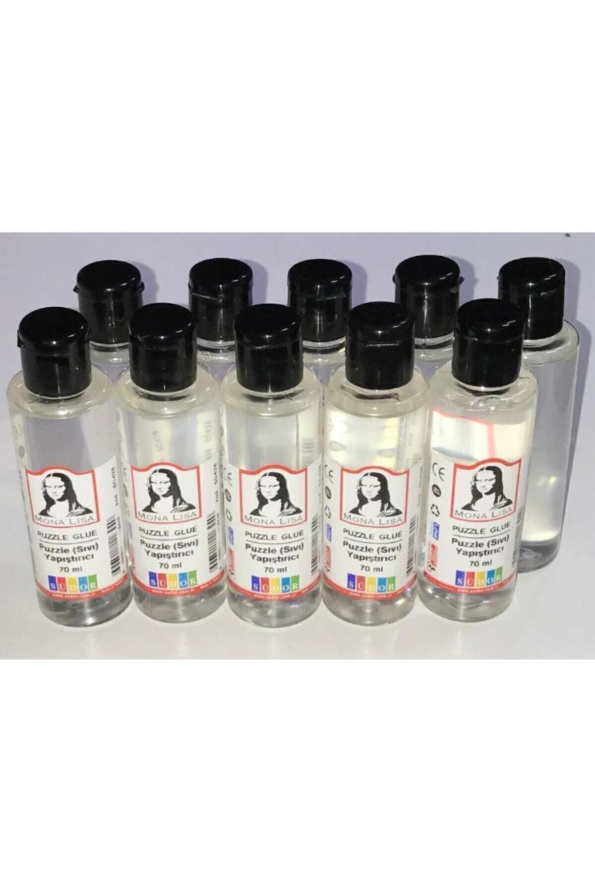 70 ml Şeffaf Puzzle Yapıştırıcı Set (10 Adet) /