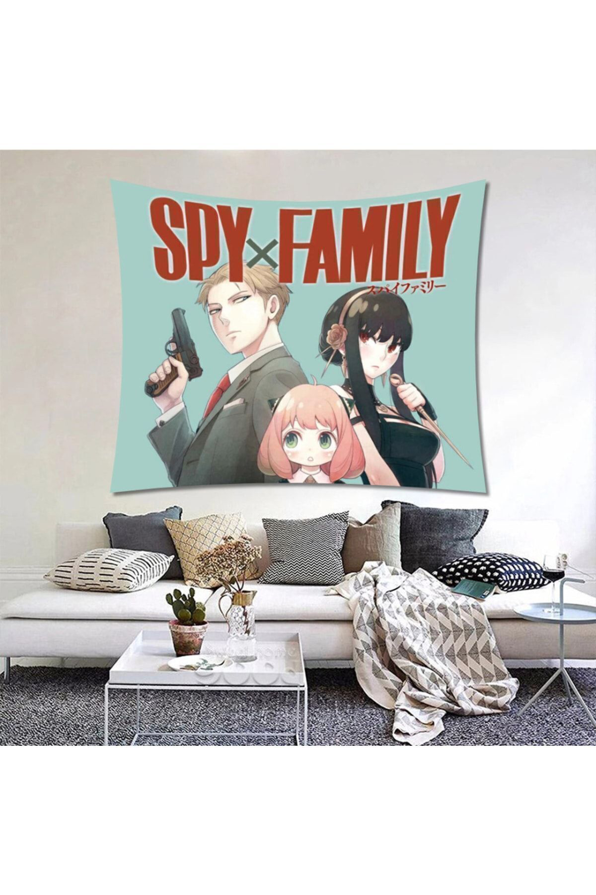 70 X 100 Cm Anime Spy X Family Characters Yatay Duvar Halısı