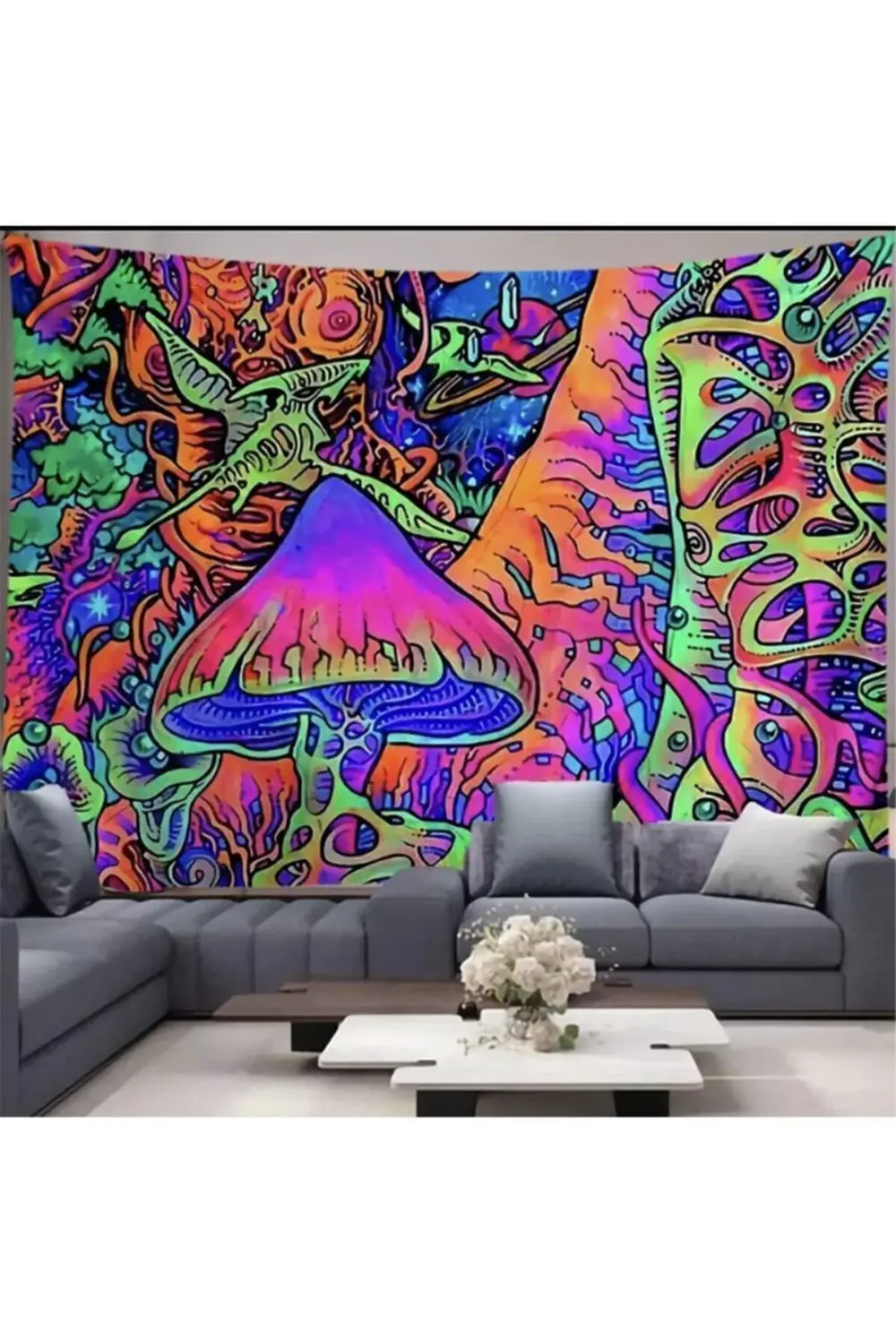 70 X 100 Cm Colors Mushroom Duvar Halısı