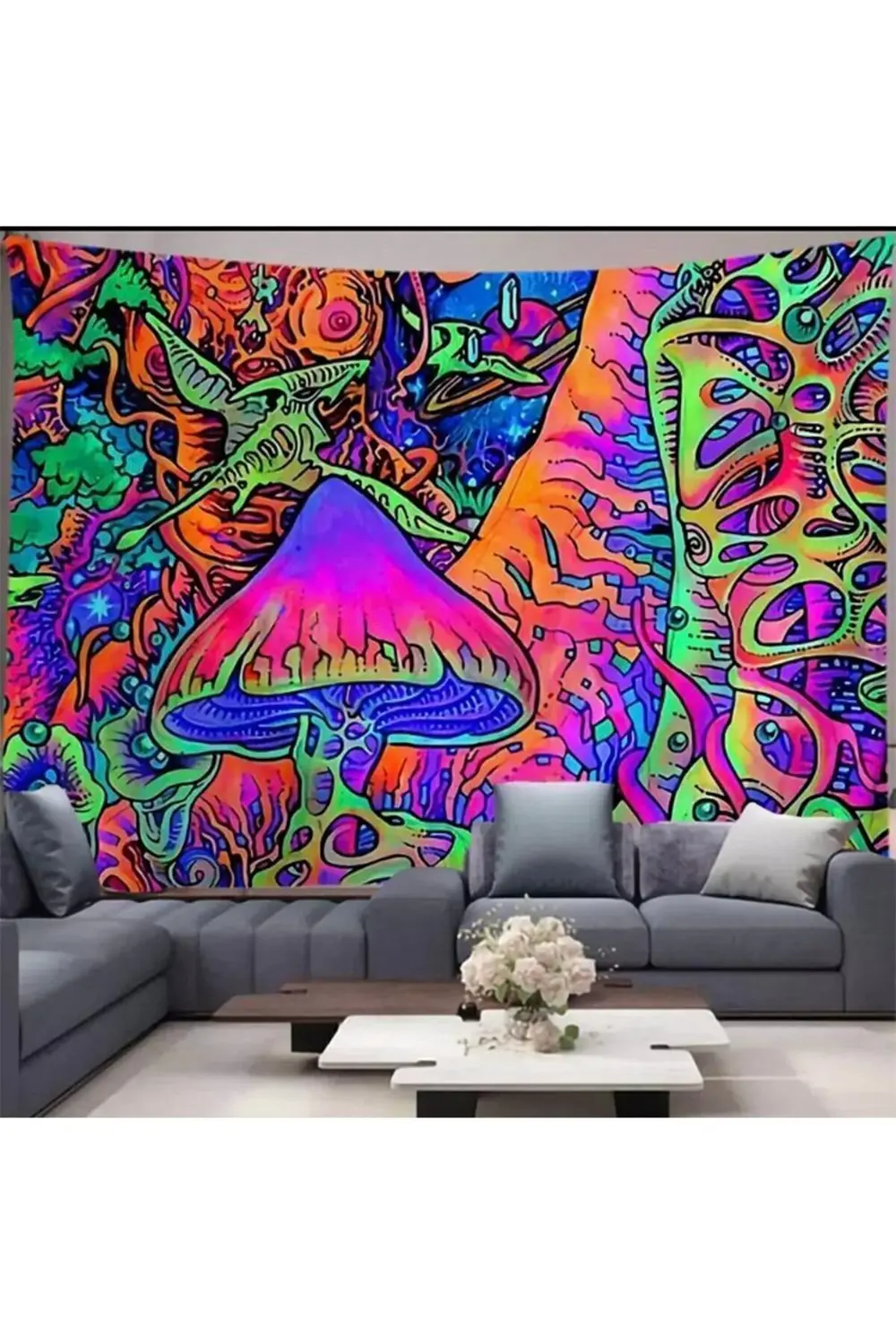 70 X 100 Cm Colors Mushroom Duvar Halısı