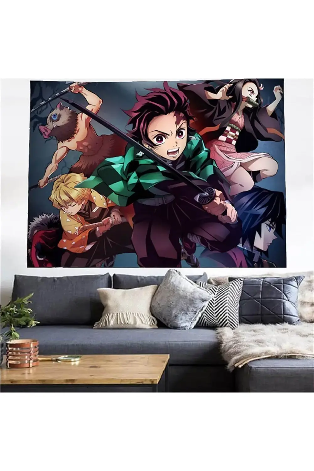 70 X 100 Cm Demon Slayer Golden Shot Duvar Halısı