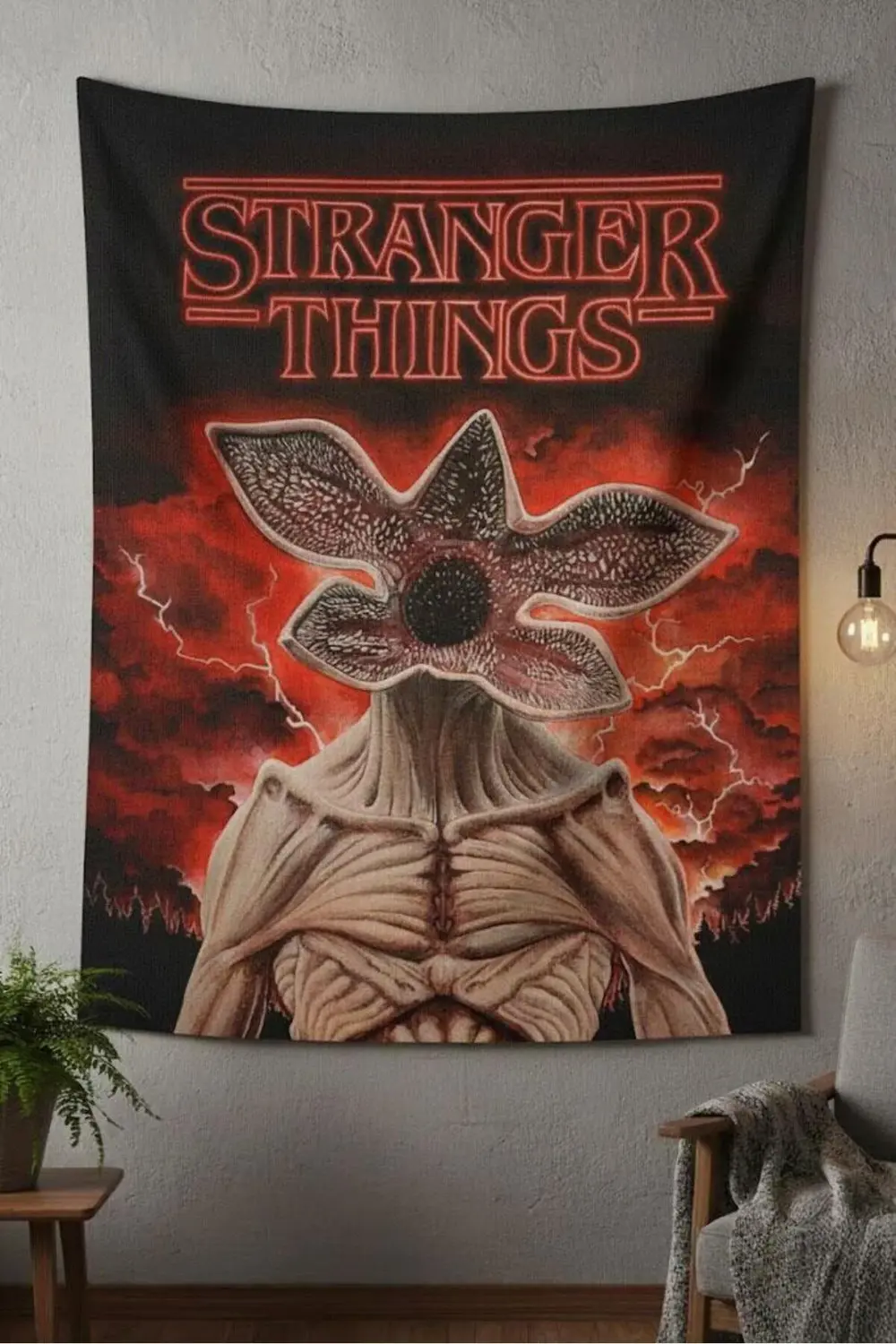 70 X 100 Cm Stranger Things Demogorgon Duvar Halısı