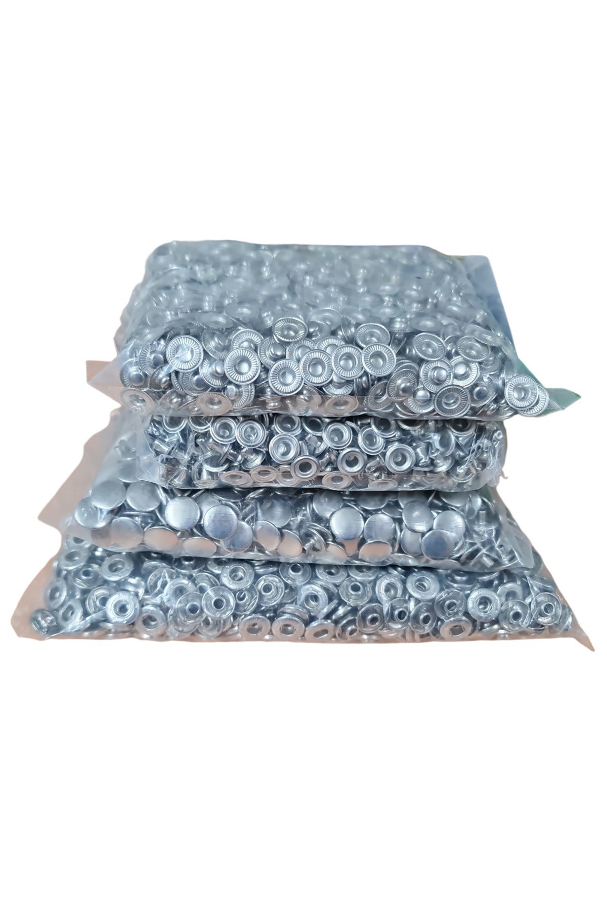 Tuhafiyecimiz 700 Adet 15Mm Paslanmaz Büyük Çıtçıt (Kalıpsızdır) [Nikel/Gümüş R