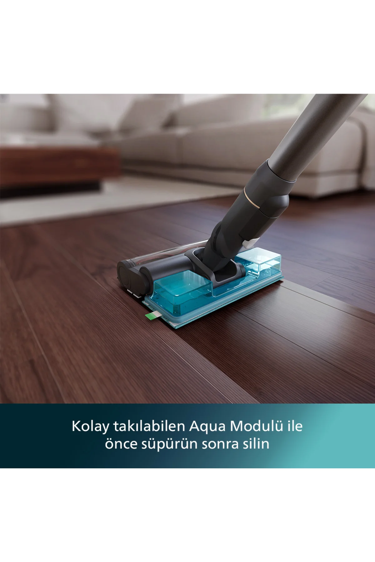 7000 Serisi Aqua 25.2 V Kablosuz Dik Süpürge, PowerCyclone 12, 80 dk'ya Kadar Şarj, XC7057/01