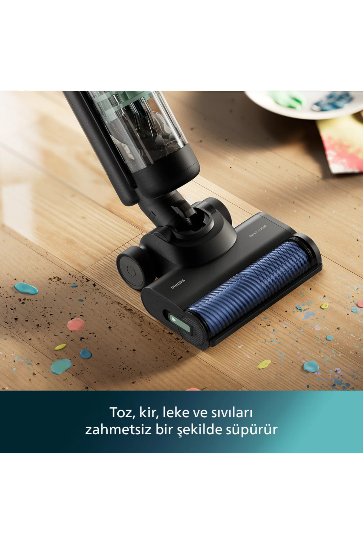 7000 Serisi AquaTrio Islak&Kuru Kablosuz Dikey Süpürge, AquaSpin 