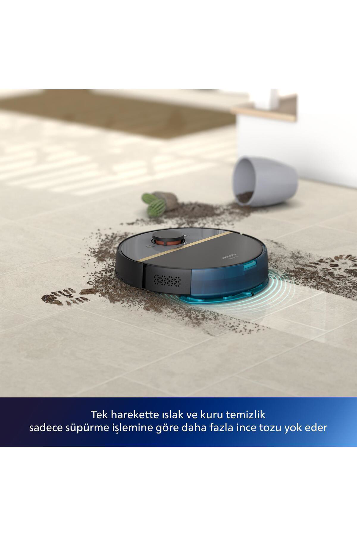 7000 Serisi HomeRun Aqua Islak Kuru Robot Süpürge, Sarj İstasyonl