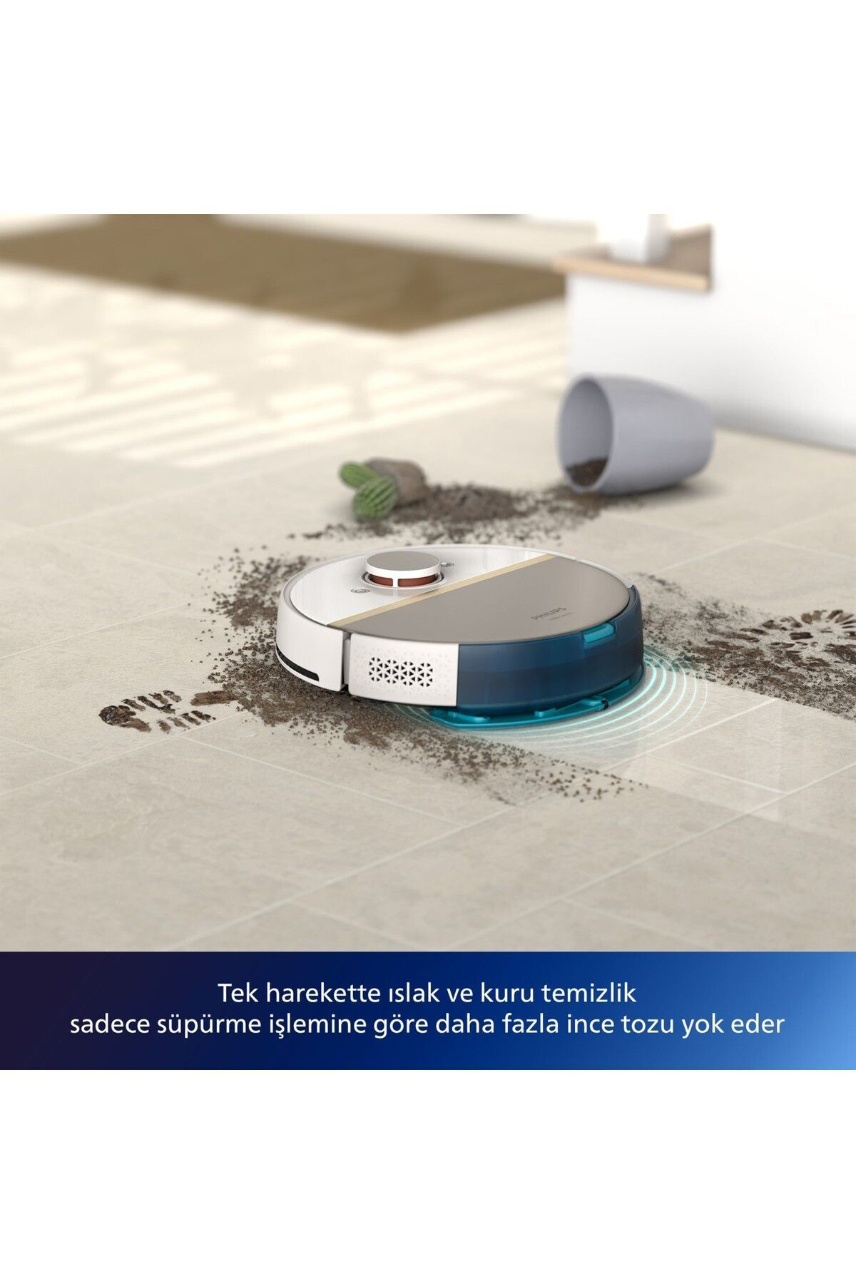 7000 Serisi HomeRun Aqua Islak Kuru Robot Süpürge, Sarj İstasyonl