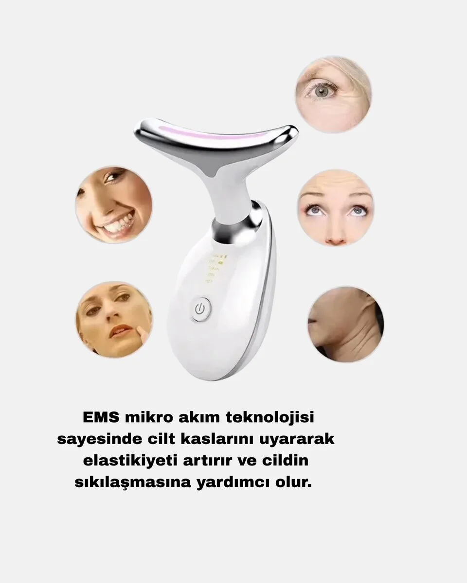 7000 Titreşimli Boyun ve Gıdı Toparlayıcı - Cilt Sıkılaştırıcı ve Isı Terapisi