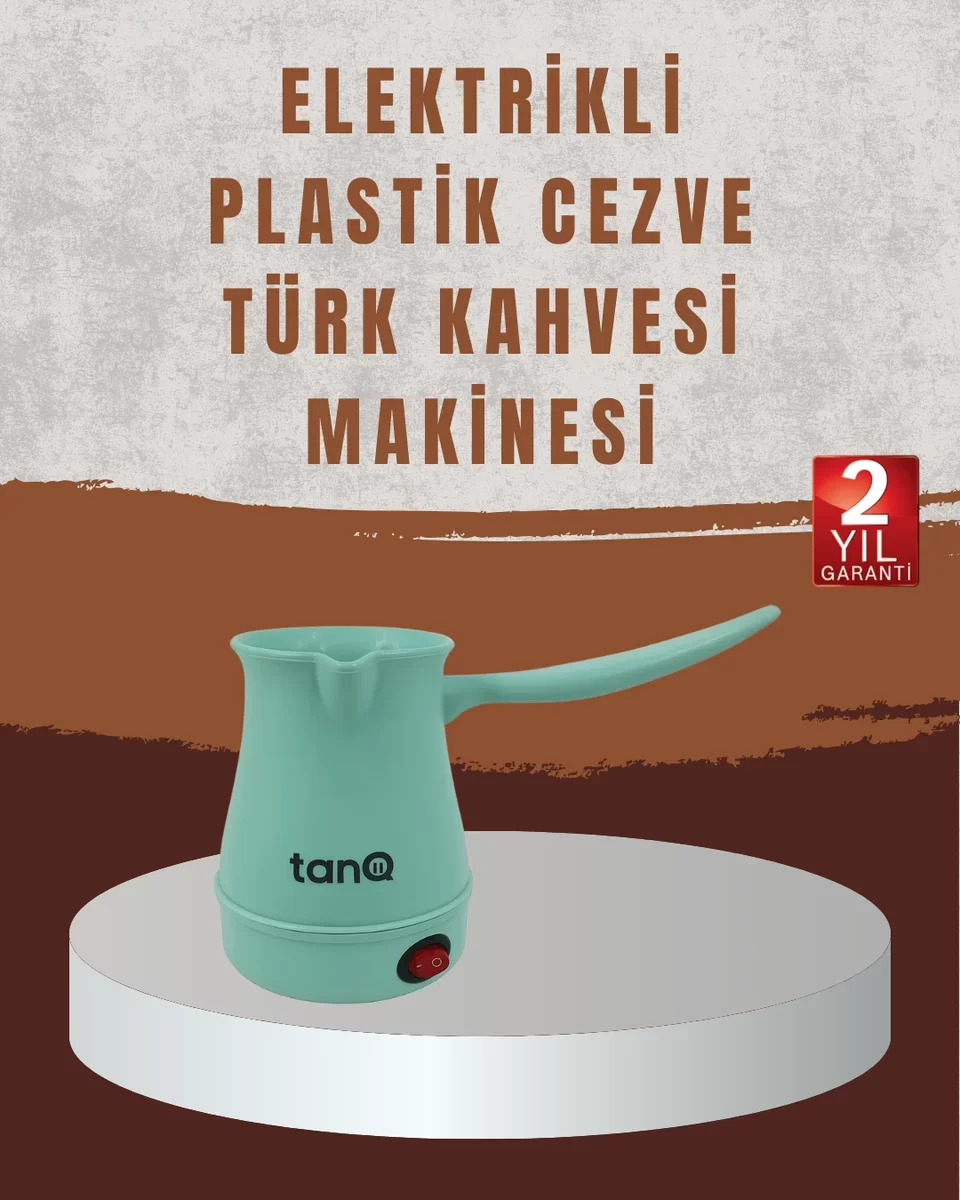 700W Işıklı Açma Kapama Anahtarlı Elektrikli Kahve Cezvesi - 2 Yıllık Garantili