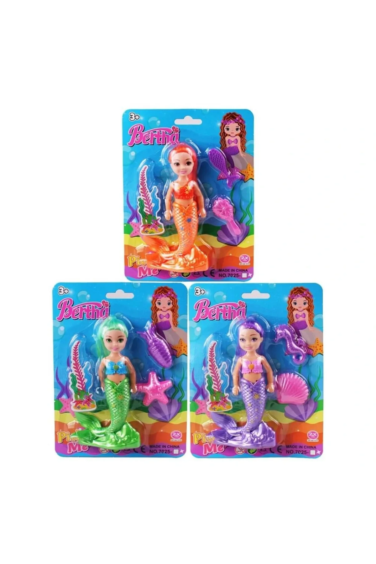 7025 KARTELA KÇK DENİZ KIZI BERTHA BEBEK -KZL