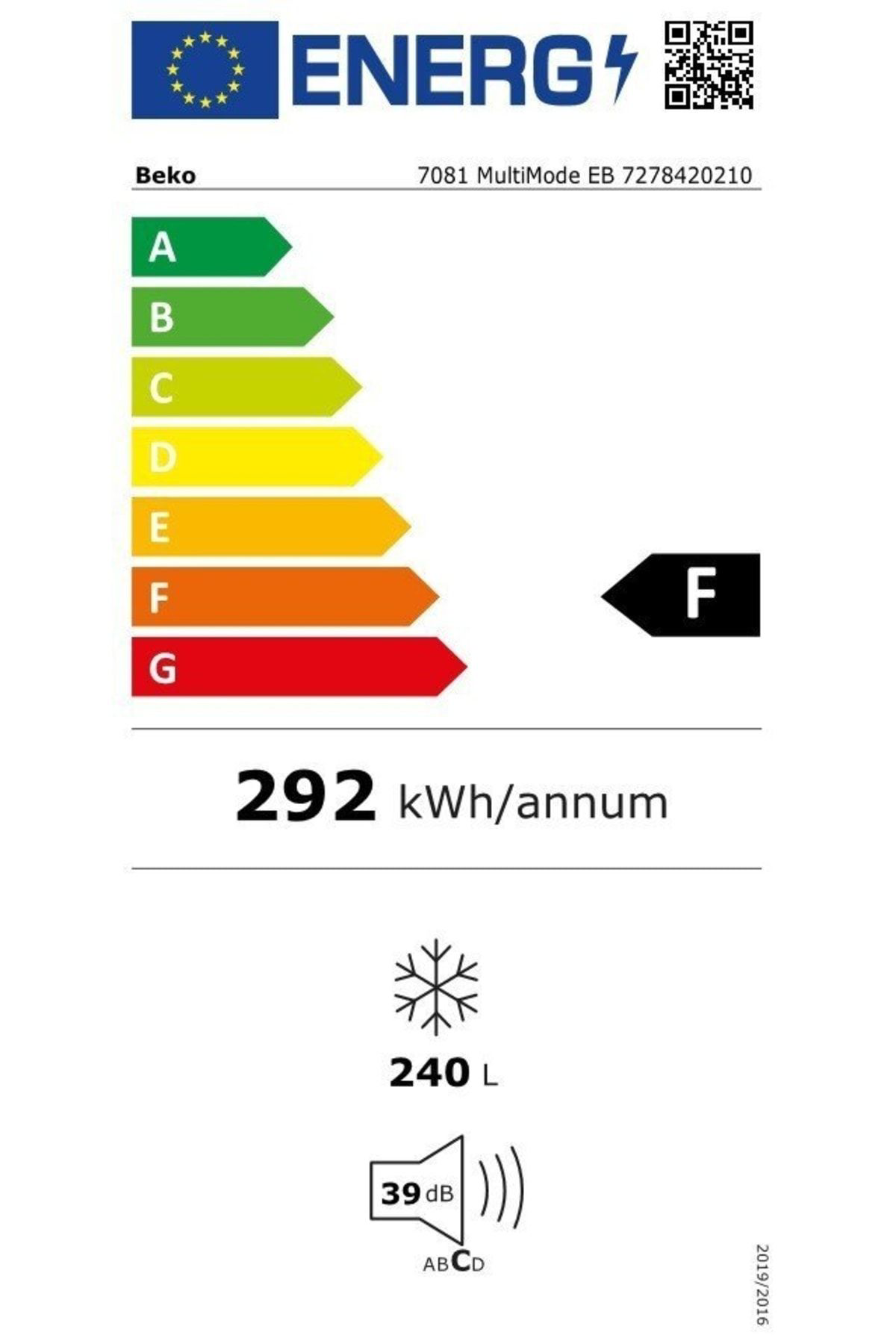 Beko 7081 Multimode Eb No Frost 8 Çekmeceli Derin Dondurucu