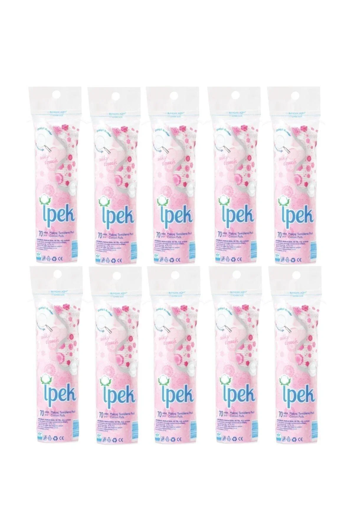 70'li Makyaj Temizleme Pedi 10 Paket - Görsel 2