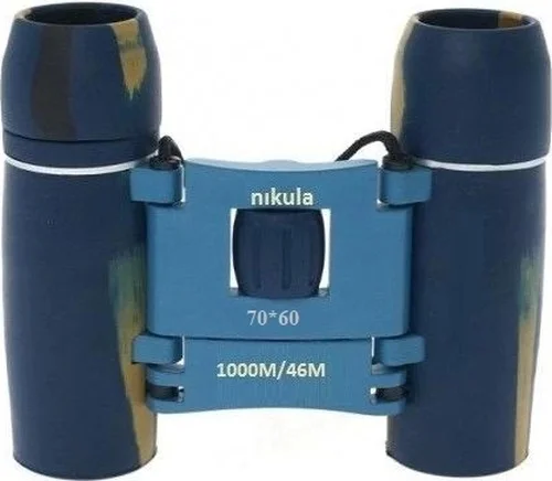 70x60 Cepte Taşımalı Kauçuk Kaplamalı Mini Dürbün Kamuflaj - Çok Renkli