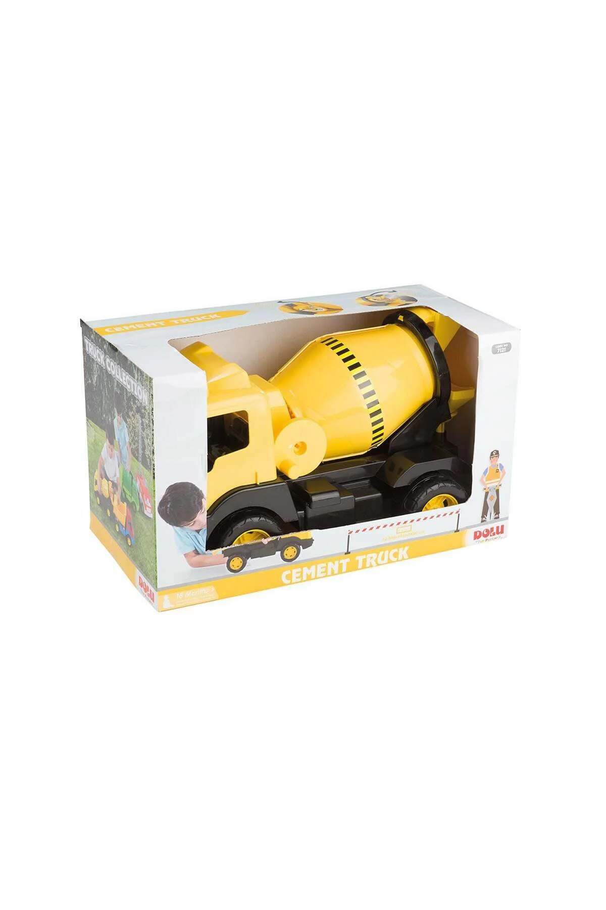 7121 Oyuncak-Cimento Kamyonu Penceli Kutuda 42 Cm