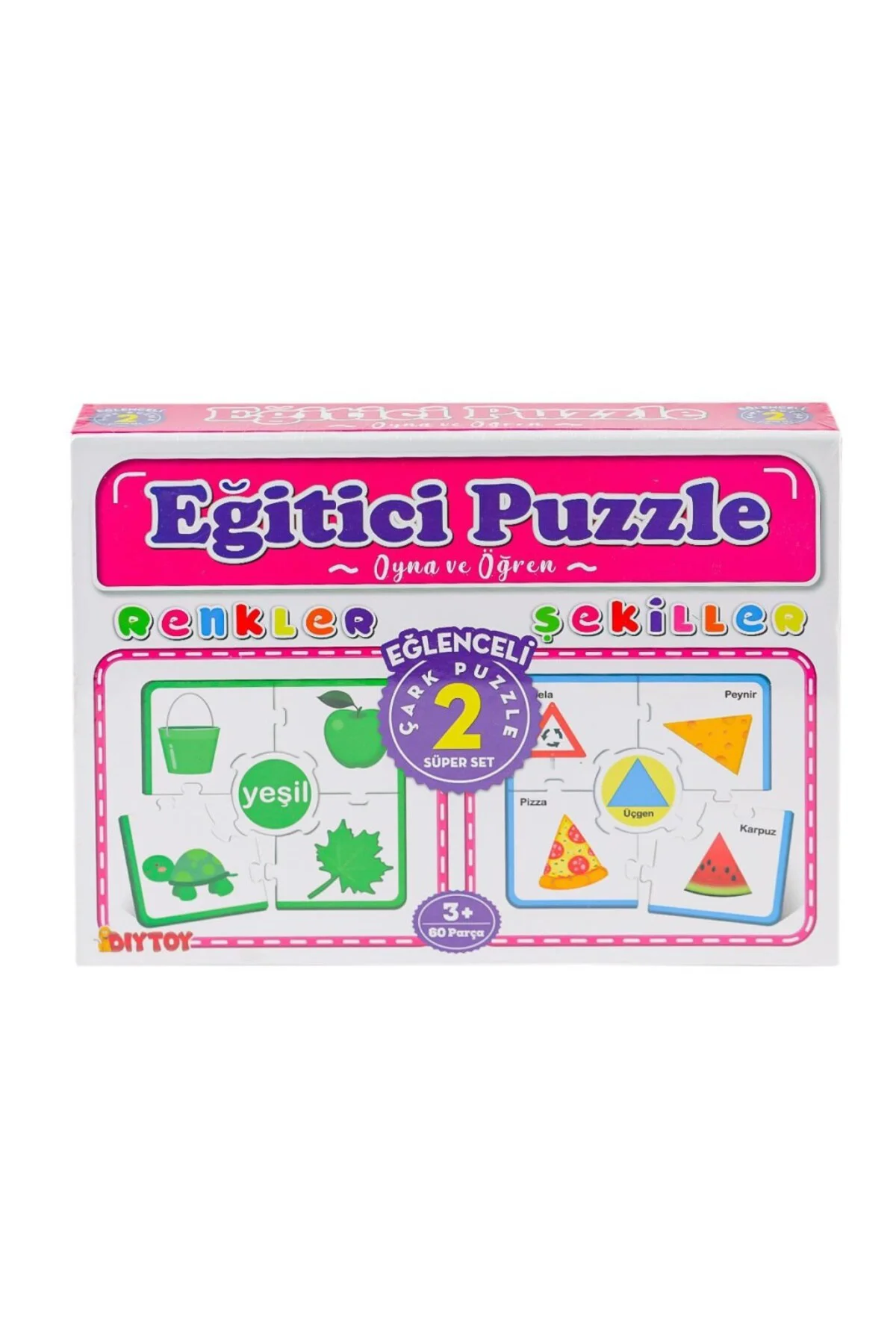 7194 Çark Puzzle Renkler Şekiller -