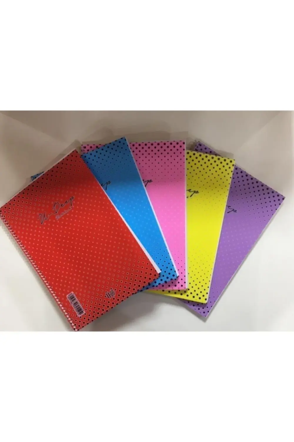 72 Yaprak Spiralli Kareli Defter U-deep A4 Plastik Kapak Harita M