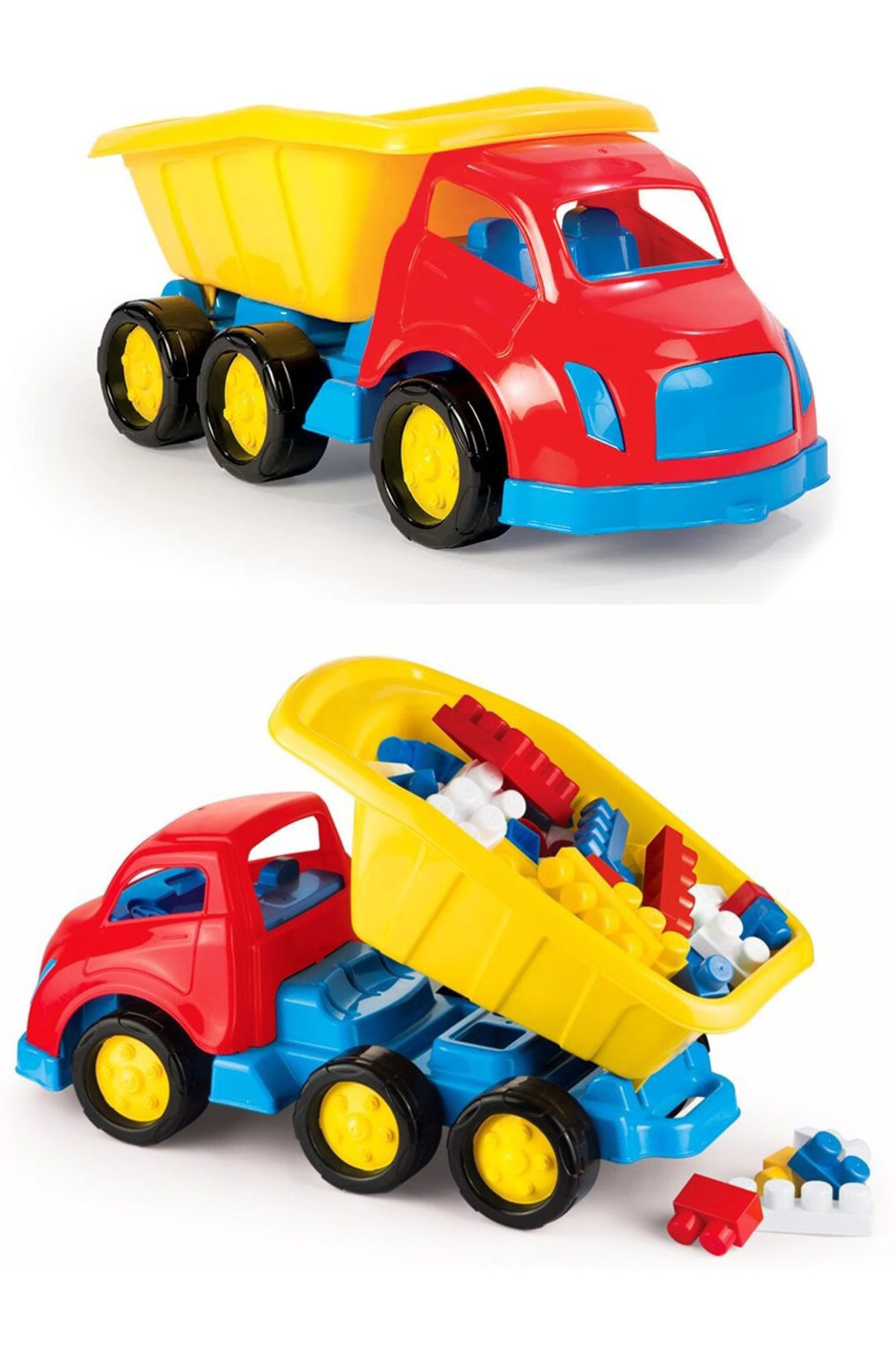 Dolu 7202 Bloklu Maxi Kamyon Ve Jumblocks 50 Parça Bloklu Kamyon