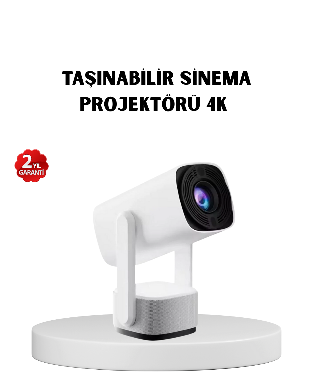 720p HD Projeksiyon Cihazı – Uzun Ömürlü Ampul, Canlı Renkler ve 