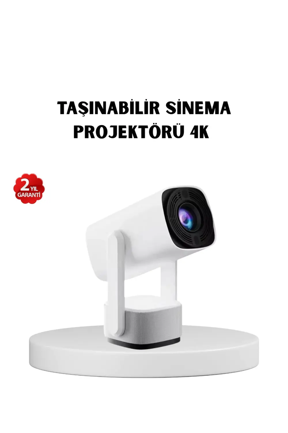720p HD Projeksiyon Cihazı – Uzun Ömürlü Ampul, Canlı Renkler ve