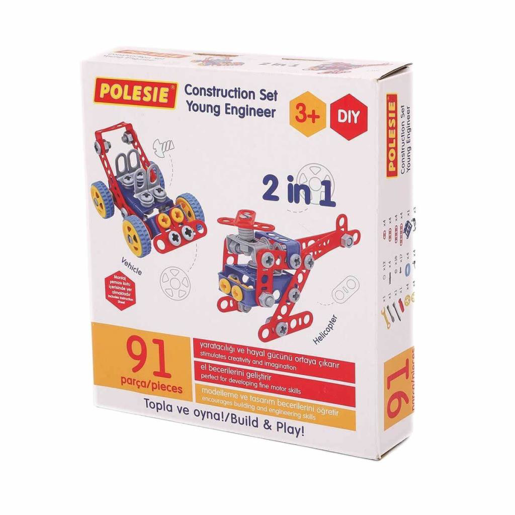 72986 Mucit 2'si 1 Arada İnşa Seti 91 Parça -Polesie 72986 Mucit 2'si 1 Arada İnşa Seti 91 Parça -Polesie
