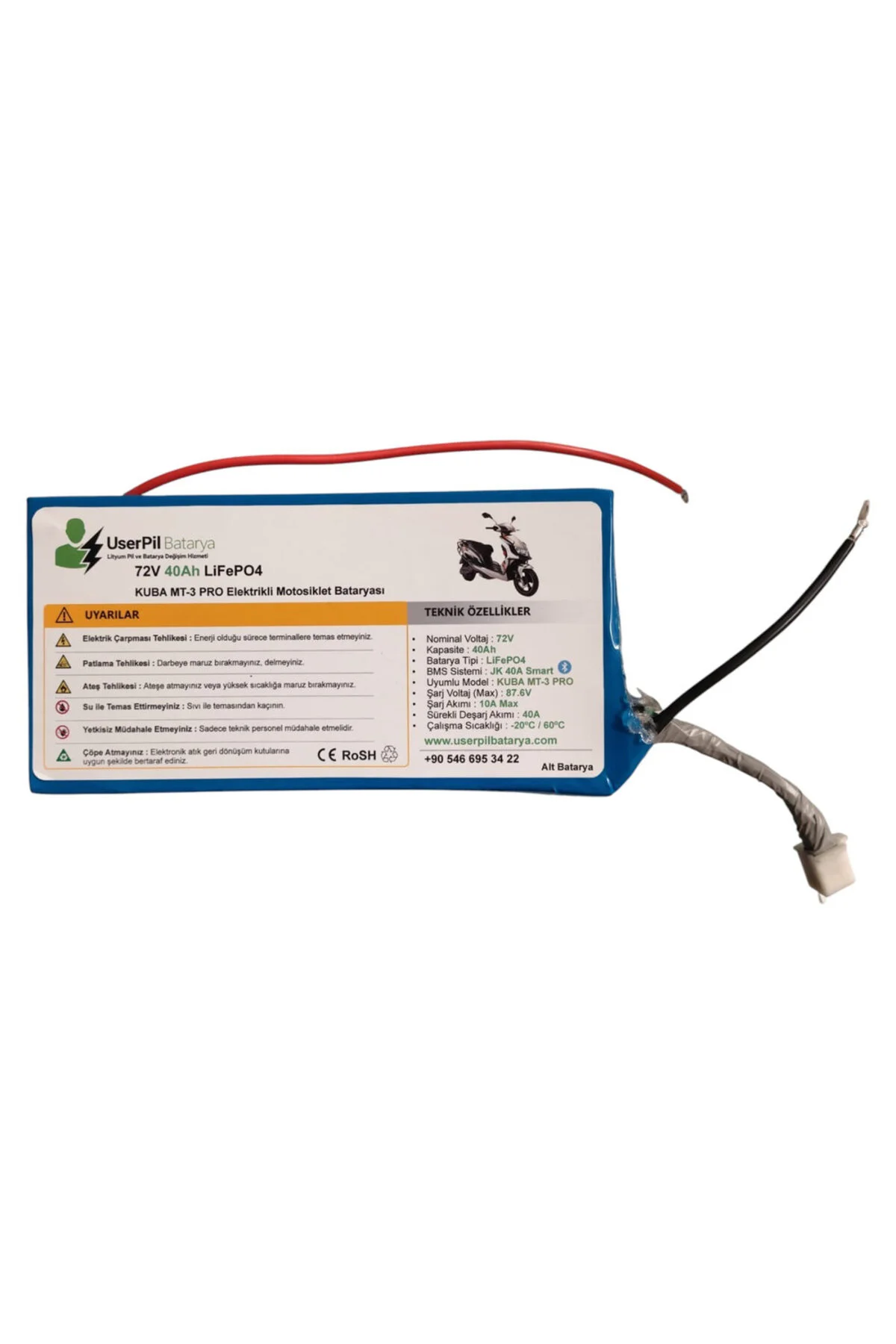 72V 40Ah LiFePO4 KUBA MT-3 Pro Elektrikli Motosiklet Bataryası 72V 40Ah LiFePO4 KUBA MT-3 Pro Elektrikli Motosiklet Bataryası
