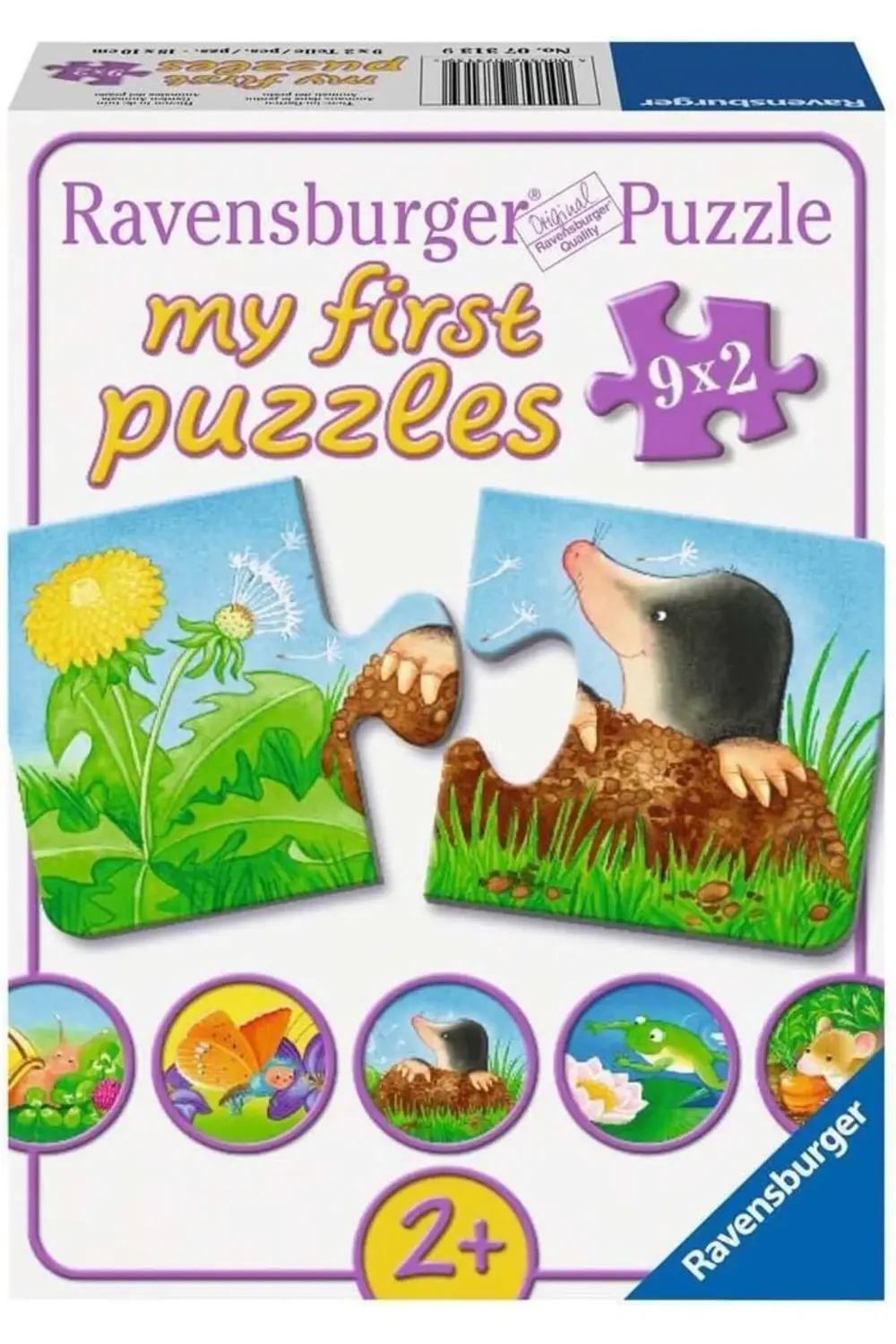 73139 Puzzle Bahçe Hayvanları, 9 x 2 Parça 1185222