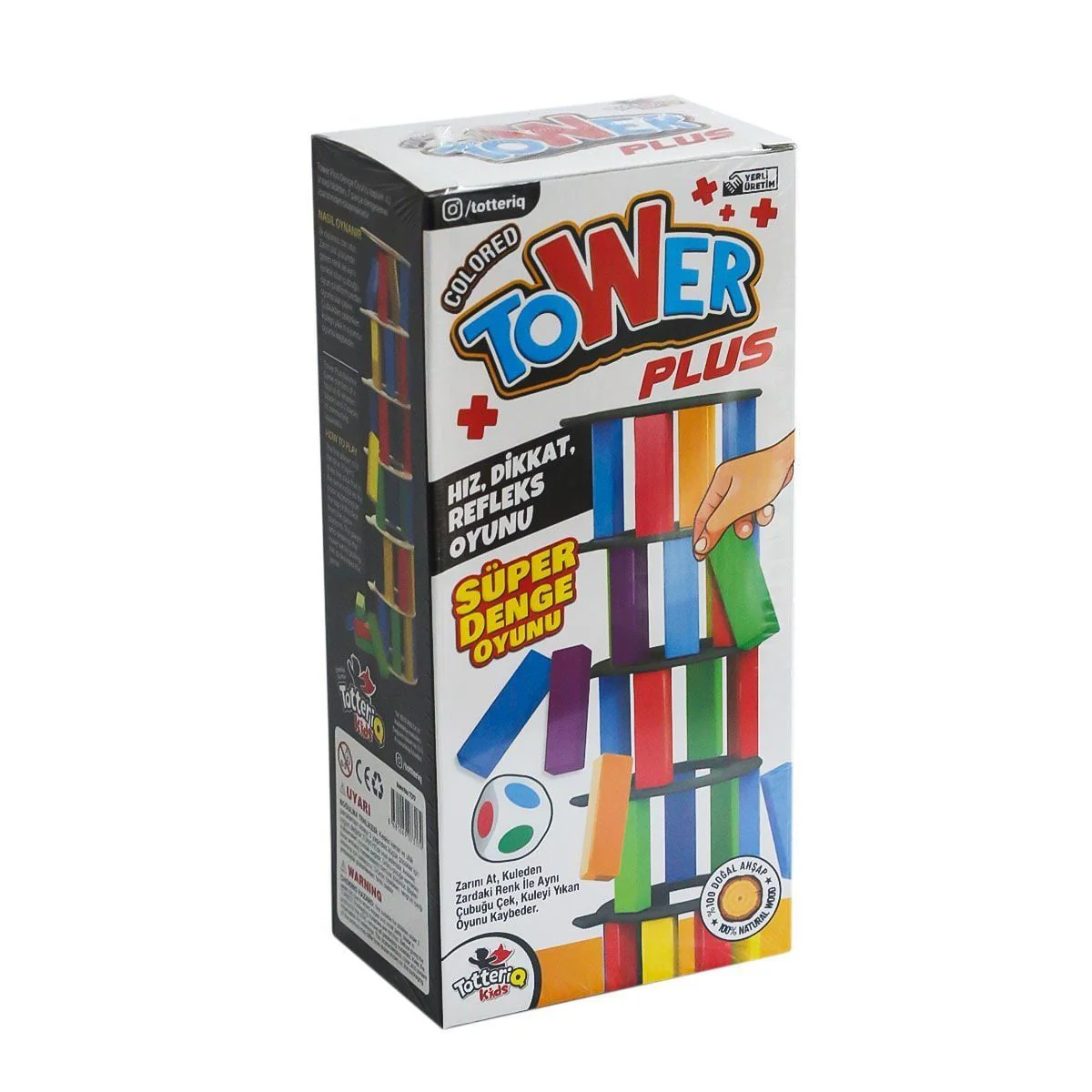 7317 Renkli Plus Tower Süper Denge Oyunu 54 Adet -Totteriq 7317 Renkli Plus Tower Süper Denge Oyunu 54 Adet -Totteriq