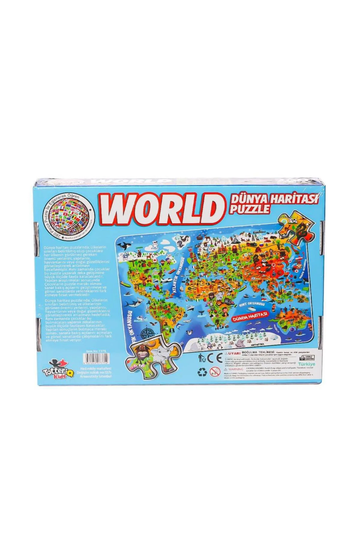 7375 Dünya Kültür Haritası Puzzle -Totteriq