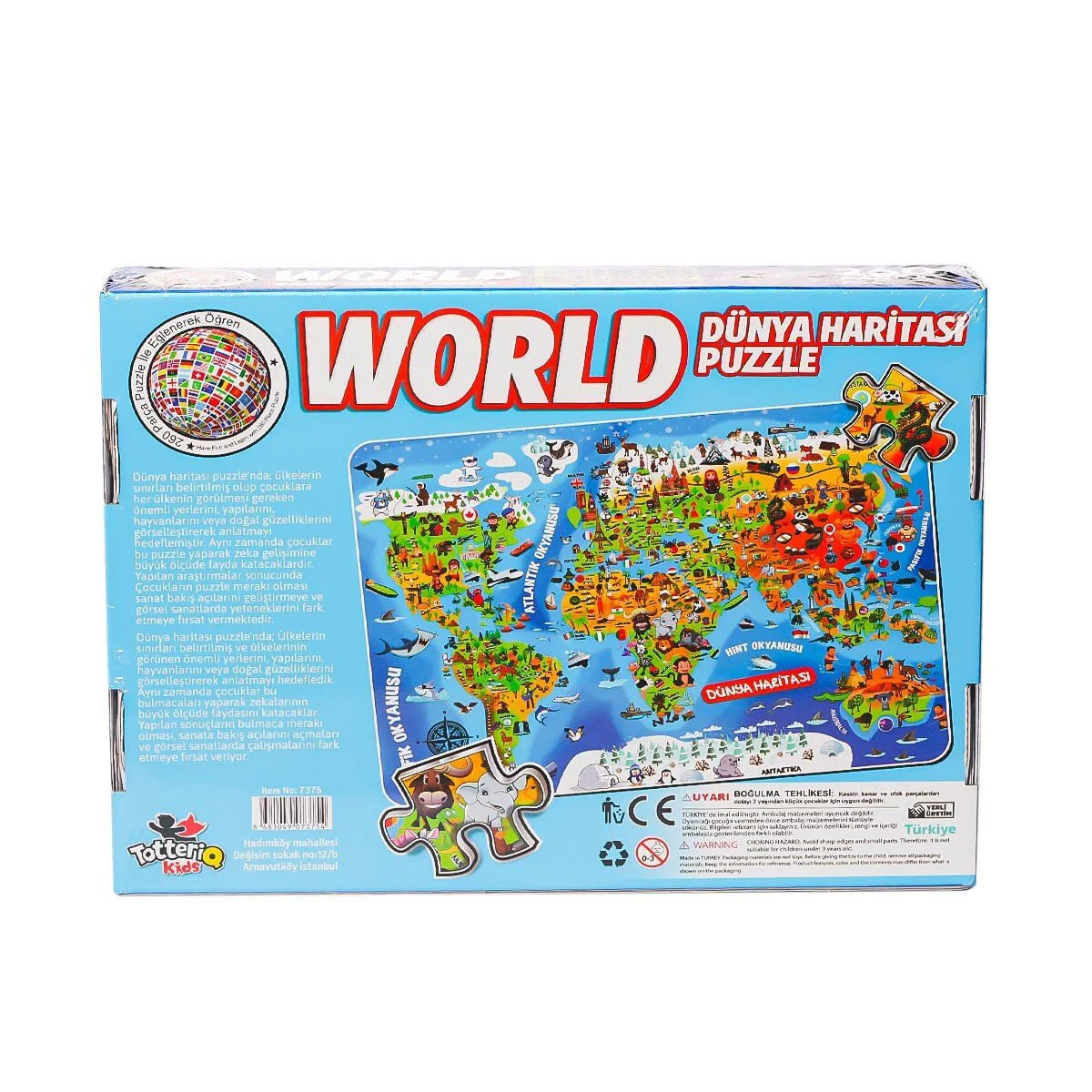 7375 Dünya Kültür Hası Puzzle -Totteriq Fiyatı, Yorumları ve Özellikleri