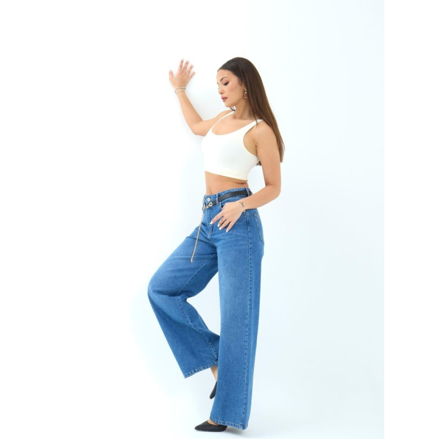 7398 KOT PANTOLON-MAVİ