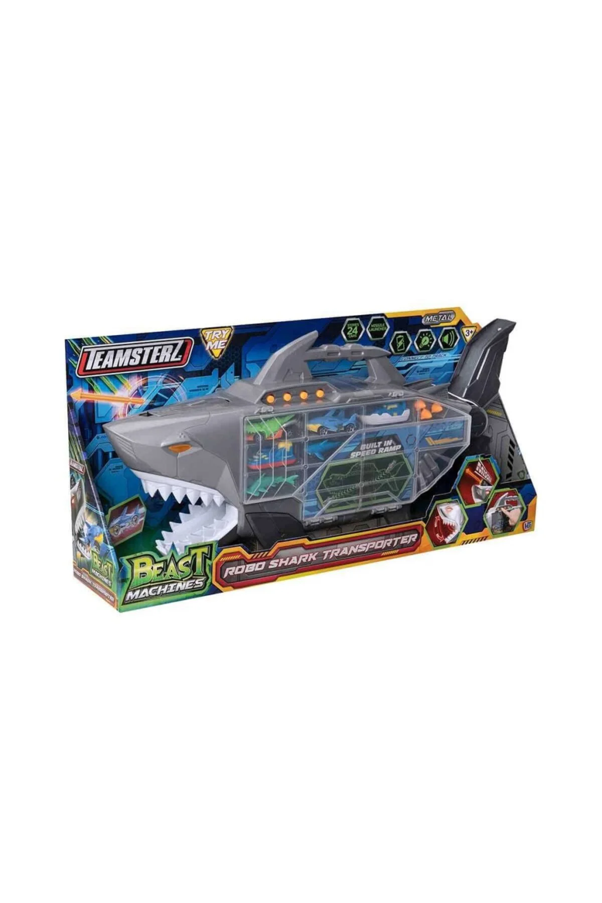 74461 Teamsterz Beast Machines Robo Shark Çantalı Transporter -