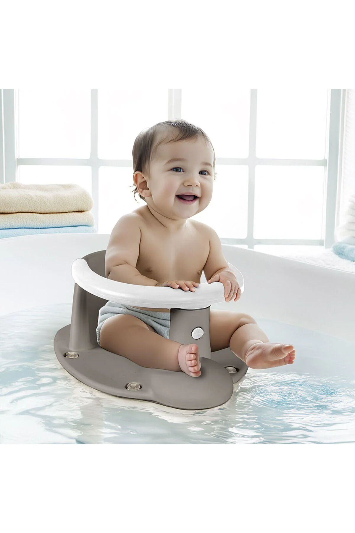 7468 BEBEK BANYO YIKAMA OTURAĞI STONE GRİ