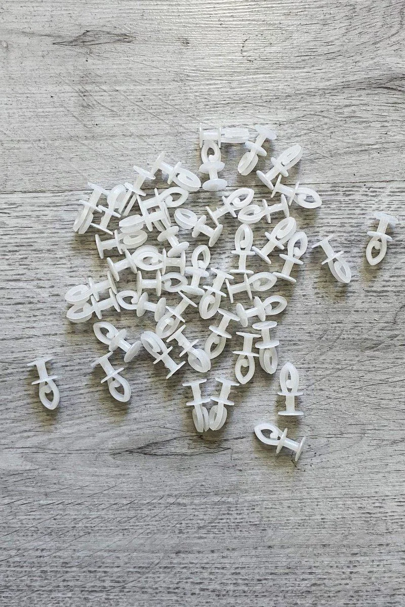 75 Adet Geçmeli Sistem Perde Düğmesi - Sağlam Plastik Korniş Halkası, Tüm Perdelere Uyumlu Fiyatı, Yorumları ve Özellikleri