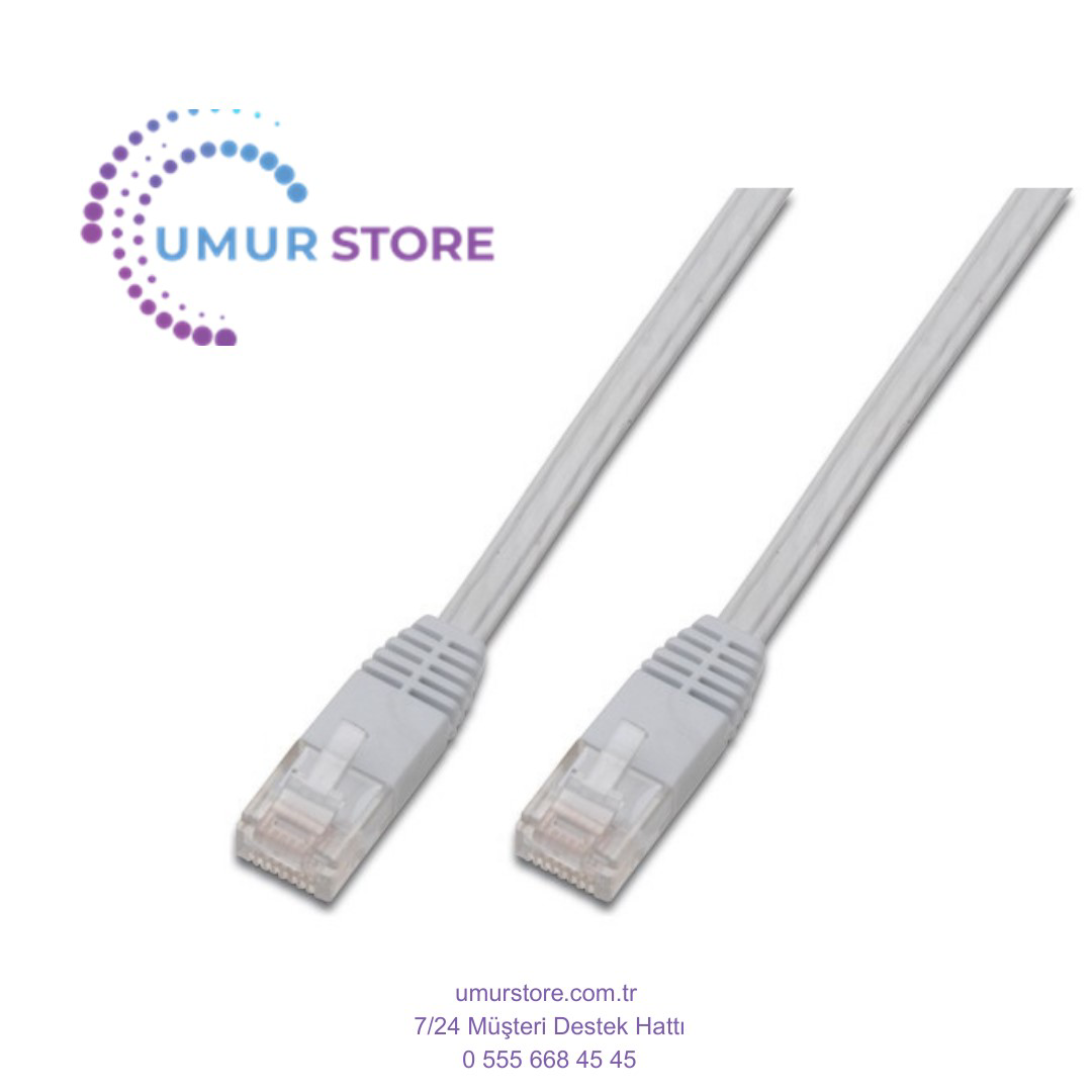 7.5 mt CAT5E AWG30/7 U/utp Beyaz Patch Cord Kablo