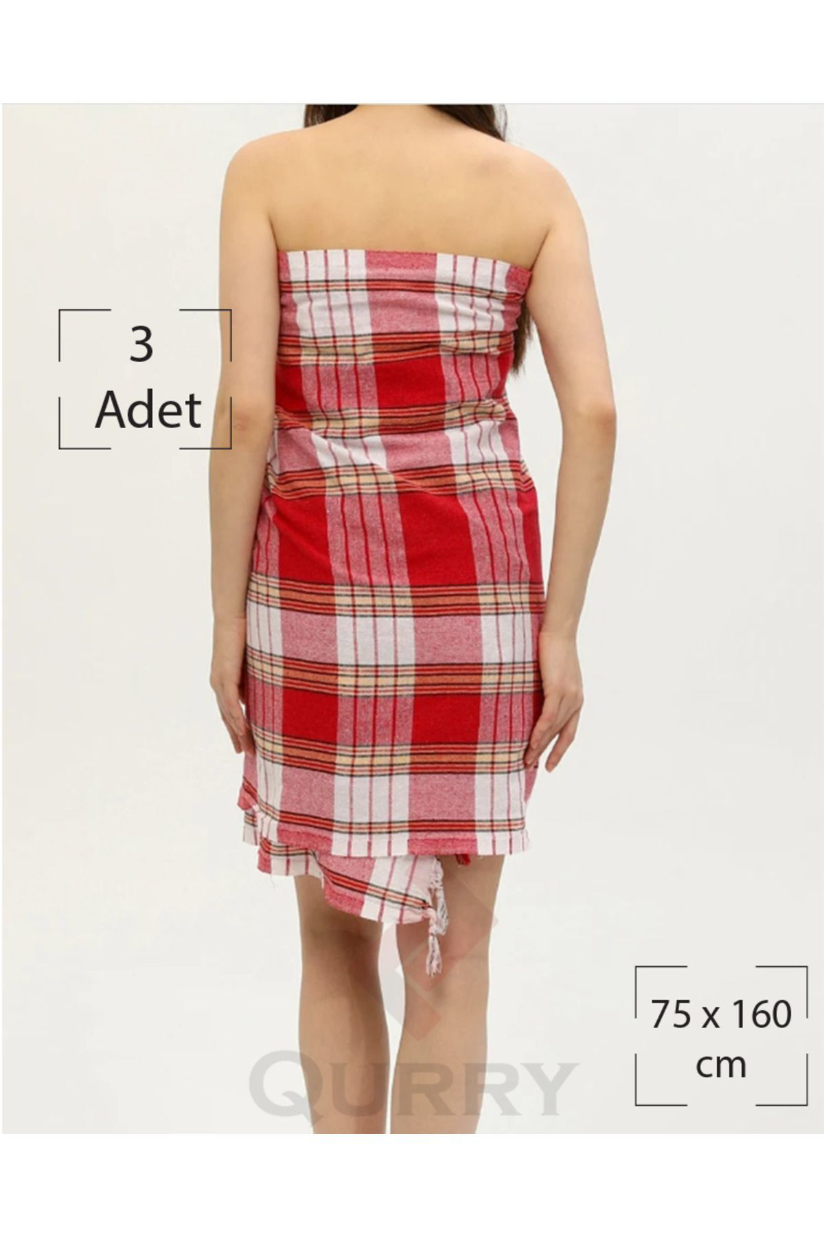 75 x 160 cm - 3 Adet Klasik Hamam Peştemali. Gelin Hamamı Peştema