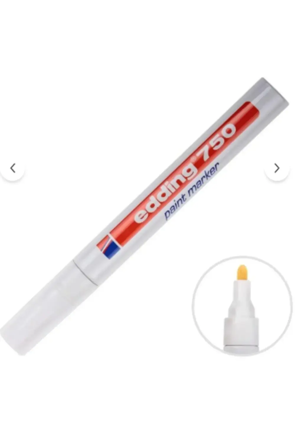 750 Boya Markörü Kalem Yuvarlak Uçlu Beyaz
