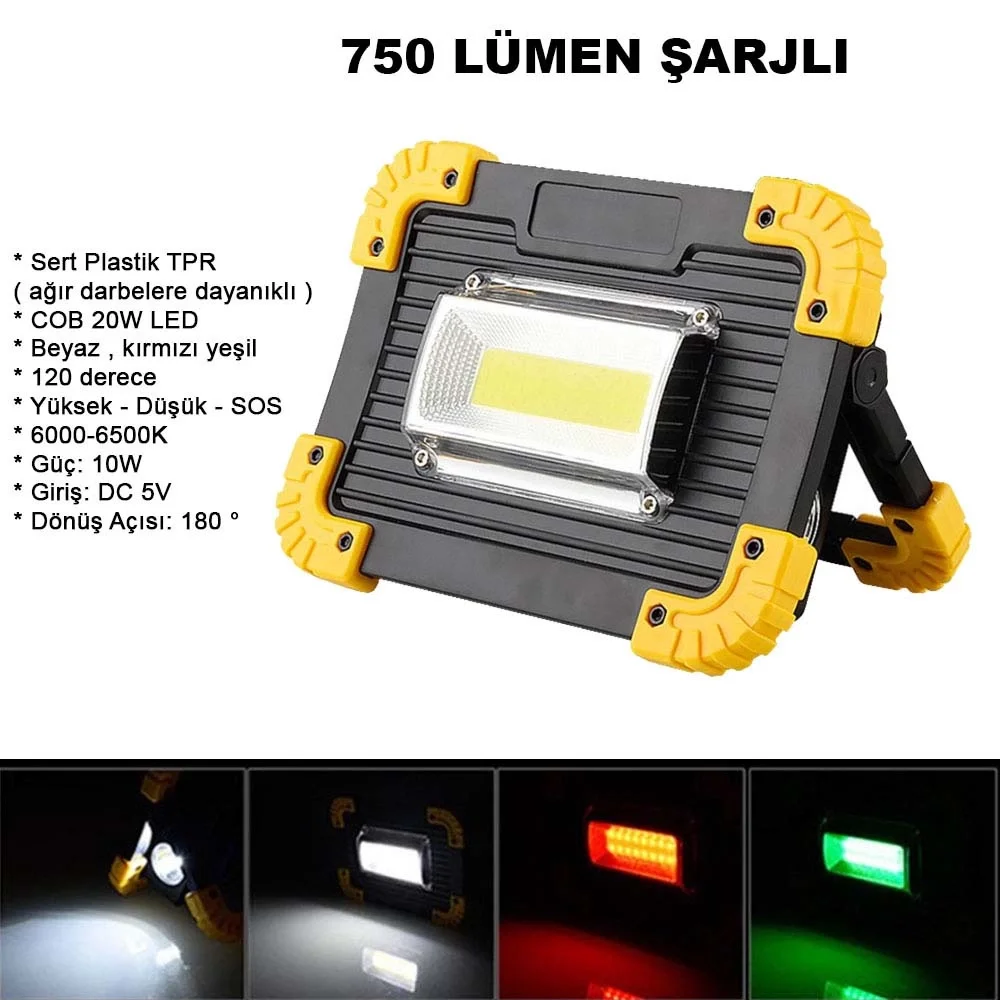 750 Lümen Powerbank Şarjlı Işıldak Wt-330 750 Lümen Powerbank Şarjlı Işıldak Wt-330