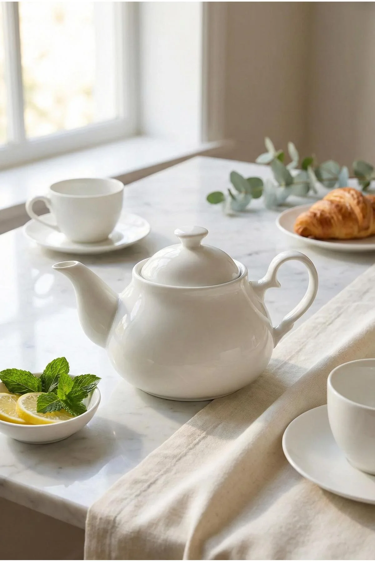750 ml Beyaz Porselen Demlik & Şık Kahvaltı Ve Çay Saati Sunum Gereci 750 ml Beyaz Porselen Demlik & Şık Kahvaltı Ve Çay Saati Sunum Gereci