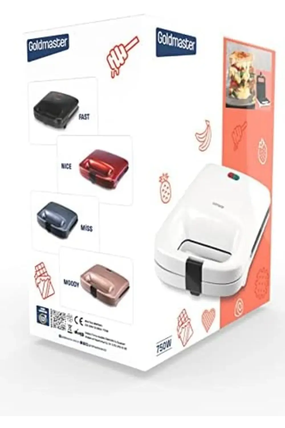 750 Watt Isınmaya Dayanıklı Mini Tost Ve Izgara Makinesi 395519