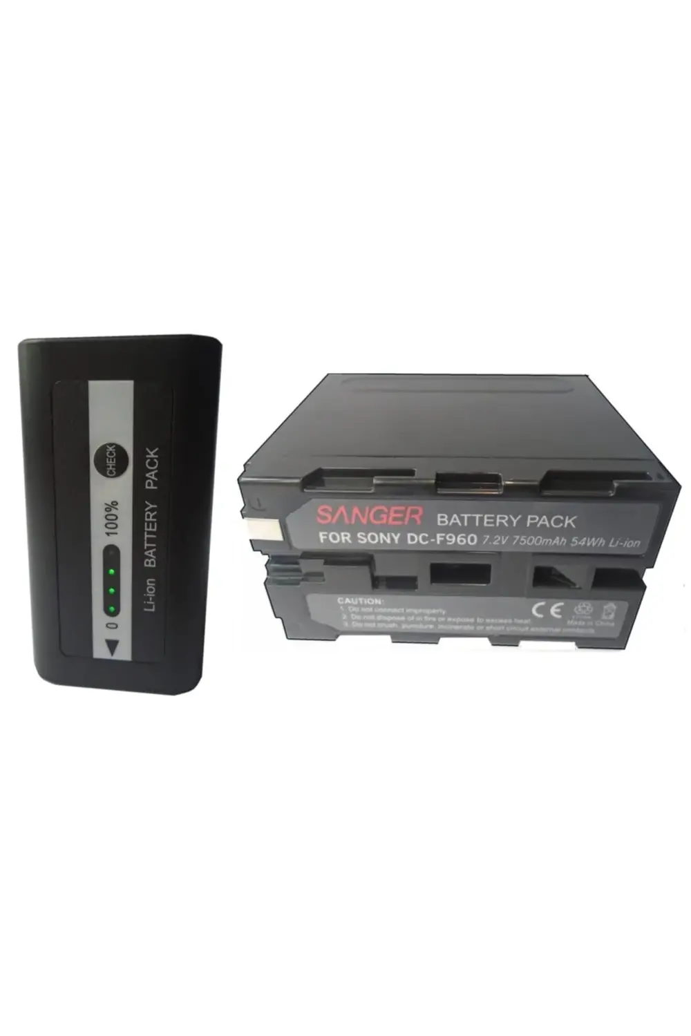 7500 Mah Göstergeli Np-f970 160 Led Işık Bataryası