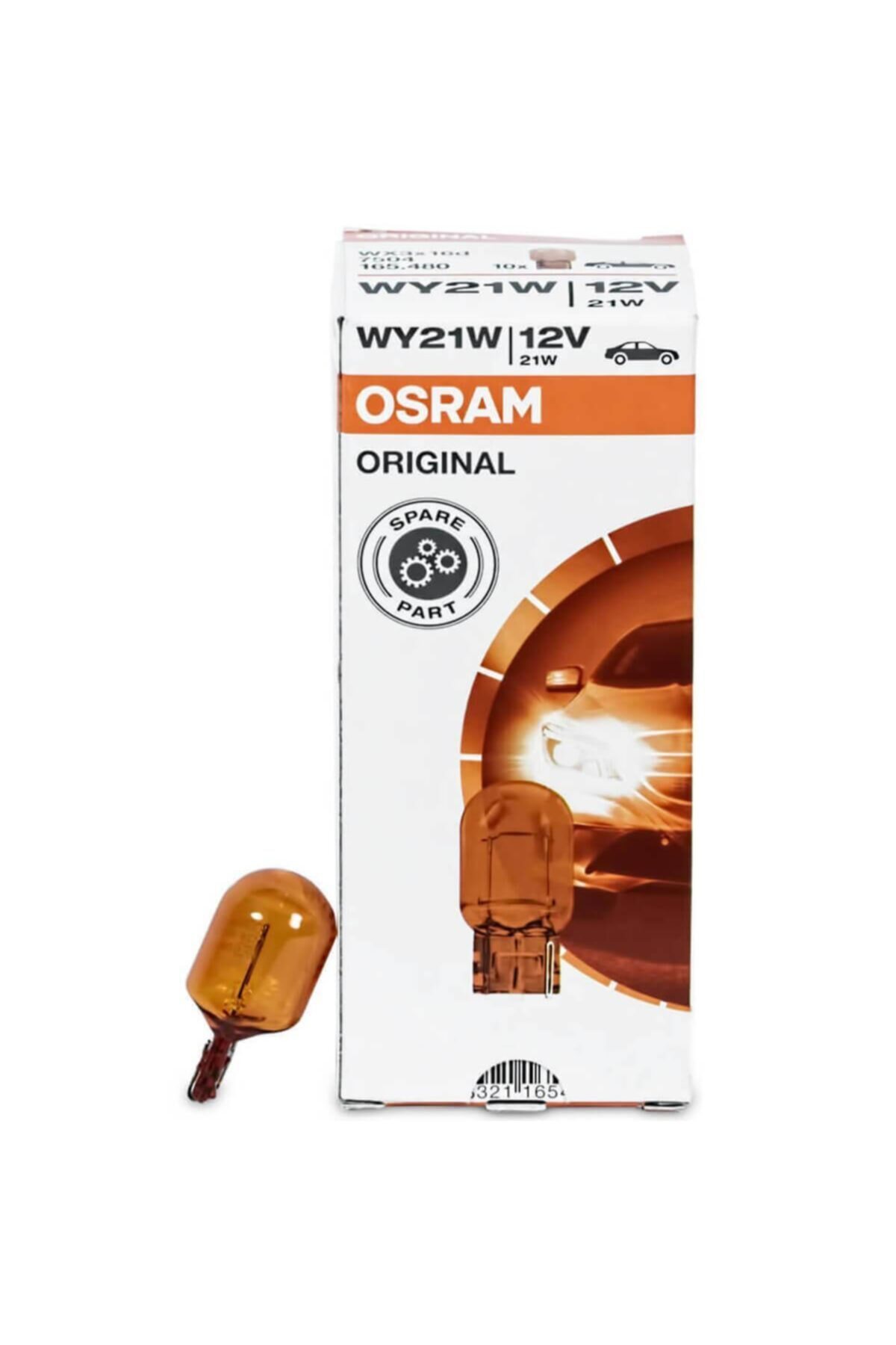 Osram 7504 Wy21w Amber Tek Duy T20 Ampul 12 Volt 10 Adet